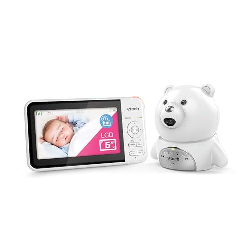 VTech BM5150-BEARN 5" Full Colour Video & Audio Baby Monitor with 2-Way Talk, Soothing...