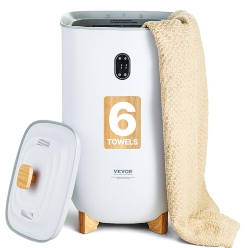 VEVOR Towel Warmers for Bathroom, 35 L Towel Warmer Bucket，Towel Dryer with Auto Shut Off for Spa Fits up to 6 Oversized Towels, Blankets, Clothes, Bathrobes, PJ's and More