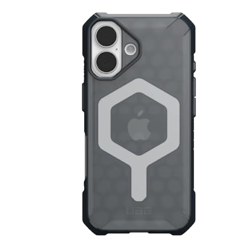 URBAN ARMOR GEAR UAG Designed for iPhone 16 Case 6.1" Essential Armor - Compatible with MagSafe Charging Rugged Slim Sleek Shockproof Anti-Slip Military Grade Protective Cover, Ash
