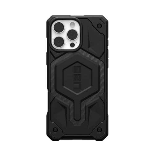 URBAN ARMOR GEAR UAG Designed for iPhone 16 Pro Case 6.3" Monarch Pro - Compatible with MagSafe Charging Rugged Heavy Duty Shockproof Anti-Slip Military Grade Protective Cover, Carbon Fiber