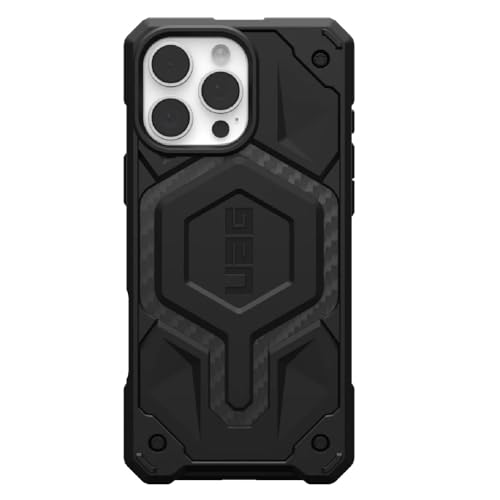 URBAN ARMOR GEAR UAG Designed for iPhone 16 Pro Max Case 6.9" Monarch Pro - Compatible with MagSafe Charging Rugged Heavy Duty Shockproof Anti-Slip Military Grade Protective Cover, Carbon Fiber