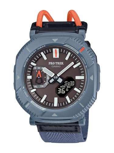 Casio PRJ-B001B Series | Pro Trek | Tough Solar | (Black/Blue) | Environmentally Friendly Bio Resin | Digital Bluetooth Watch