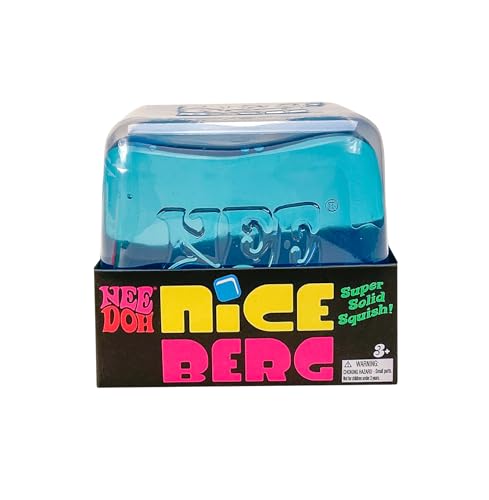 Schylling NeeDoh Nice Berg - Giant NeeDoh Nice Cube - Sensory Squeeze Toy with a Super Solid Squish - Ages 3 and Up - One Cube