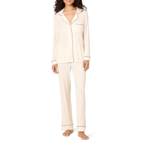 Amazon Essentials x Sofia Grainge Women's PJ Set, Ivory, Large