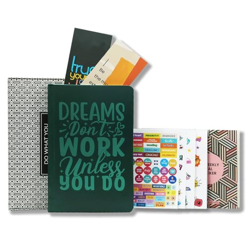 Undated Planner | Dark Brown Faux Leather | Weekly, Monthly, Yearly Appointment Diary for Students & Teachers | Ideal for School & College Use