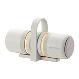 リズム(RHYTHM) Bluetooth スピーカー ステレオ対応 【グッドデザイン賞】 IP67 防塵 防水 連続20時間再生 マグネット USB Type-C 充電 [MAGSPEAKER DUO] ライトグレー 13×21×7.5cm 9YYA30RH08