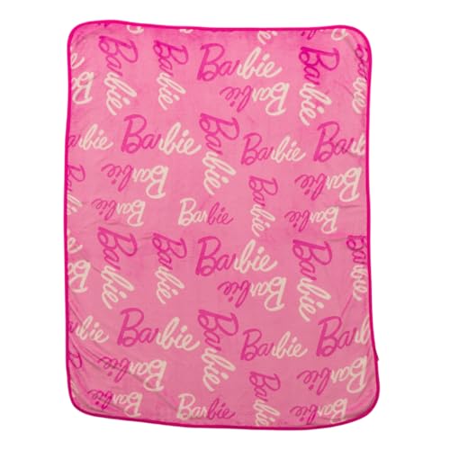 Franco Barbie Kids Bedding Super Soft Cozy Silk Touch Throw, 40 in x 50 in, (Officially Licensed Product)