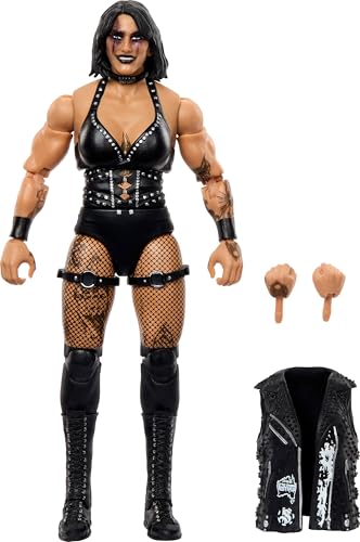 Mattel WWE Elite Action Figure & Accessories, Series #117 6-inch Collectible Rhea Ripley with 25 Articulation Points & Swappable Hands