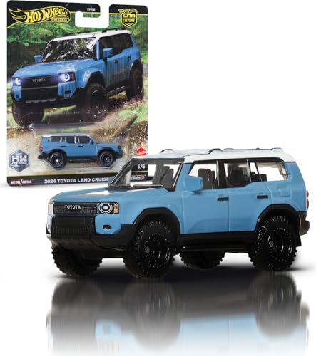 Hot Wheels Premium Toyota Land Cruiser, Car Culture Circuit Legends Vehicles for Kids 3 Years Old & Up, Premium Collection of Car Culture 1:64 Scale Vehicles, JBK52