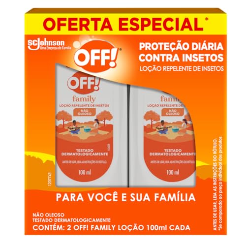 OFF! Family Loção Repelente de Insetos e Mosquitos 2 x 100ml