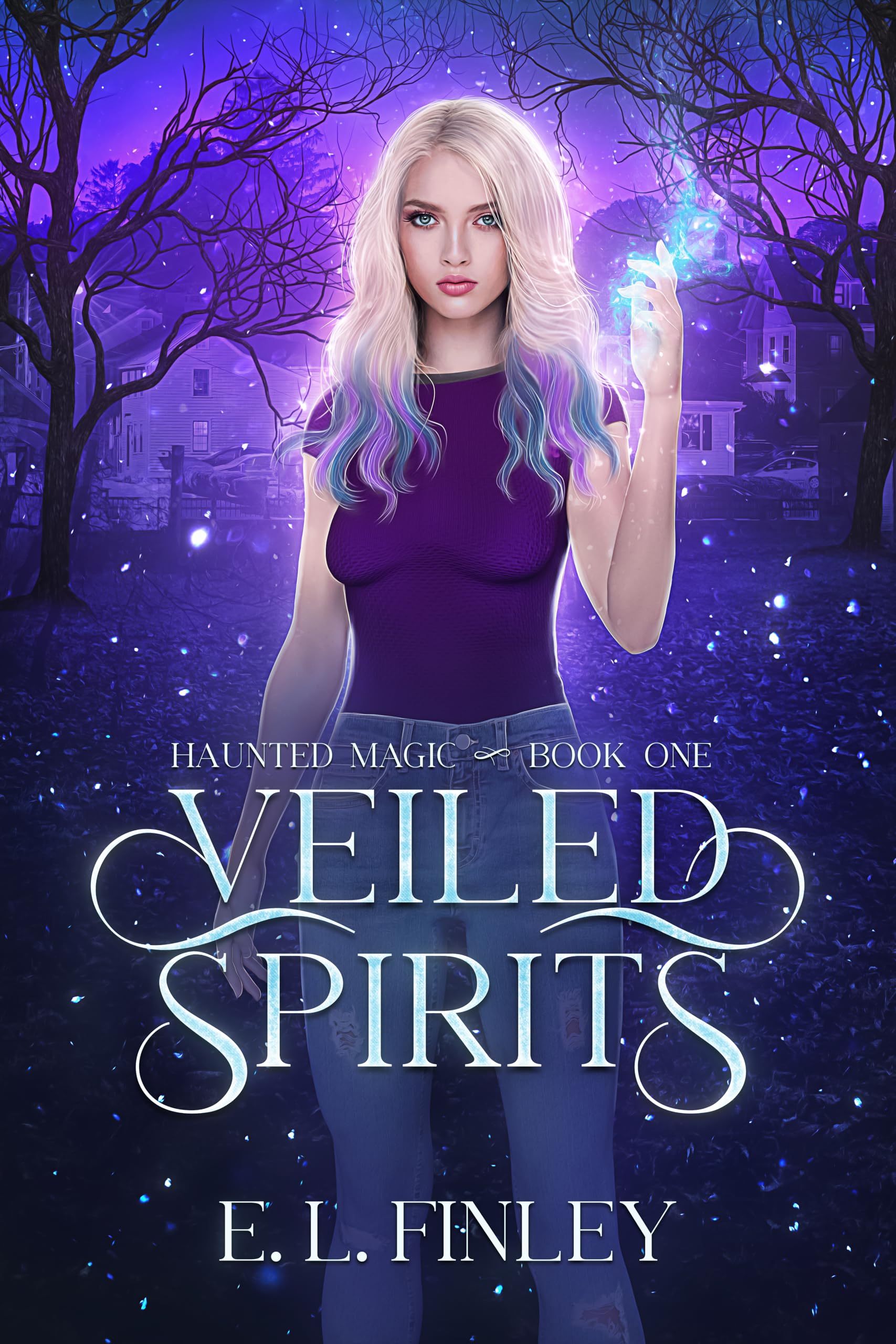 Cover of Veiled Spirits (Haunted Magic Book 1) by E. L. Finley