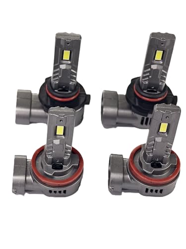 SEALIGHT H11/H9/H8 and 9005/HB3 Fog Lights Combo, 100,000LM Wider Driving Vision, 1:1 Design 9005 H11 Fog Lights, Plug and Play, Tail Light Lenses, Pack of 4