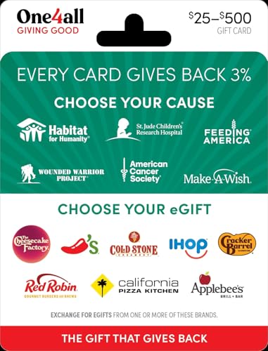 Multi-Brand Choice Cards Giving Good Gratitude Gift Card