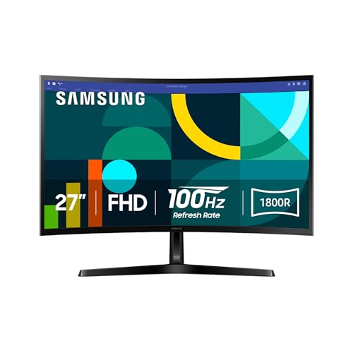 Samsung 27 in FHD 1800R Curved Monitor 100Hz Game Mode LS27D366G