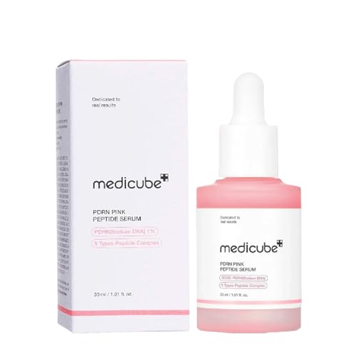 medicube Salmon DNA PDRN Pink Peptide Serum, Pink glow serum, Peptide, Niacinamide, Hydrating & Moisturizing & Firming, Uneven Skin Tone, Korean Skincare | 1.01 fl.oz. (1.01 fl.oz., Salmon DNA PDRN)