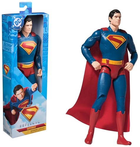 DC Comics, Superman 12-inch Superhero Action Figure, Kids Toys for Boys and Girls Pretend Play, for Ages 4 and Up