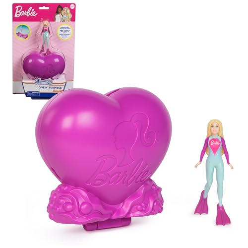 SwimWays Barbie Dive N’ Surprise, Swimming Pool Accessories & Kids Pool Toys, Pool Party Supplies, Barbie Toys for Kids Ages 5 & Up