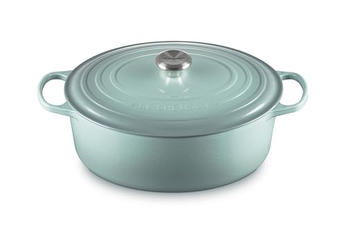Le Creuset Enameled-Cast-Iron Signature Oval Dutch Oven, 8-qt., Sea Salt