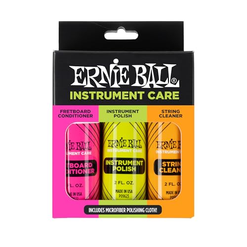 Ernie Ball Guitar Polish, Fretboard Conditioner, and String Cleaner with Polish Cloth