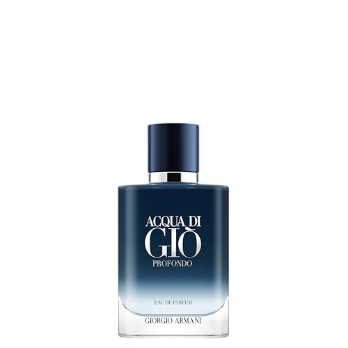 Armani Beauty – Acqua di Giò Profondo – Eau de Parfum – Cologne for Men – Fresh & Aromatic Men’s Fragrance – Mandarin, Lavender, Cedarwood Notes - 1.6 Fl Oz
