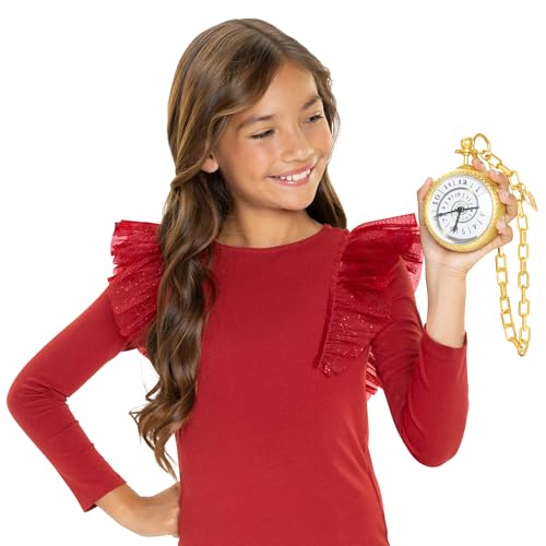 DESCENDENTS Disney Descendants Rise of Red Time Travel Pocket Watch, Reds Pocket Watch, Interactive Play, Sounds and Phrases, Includes Batteries