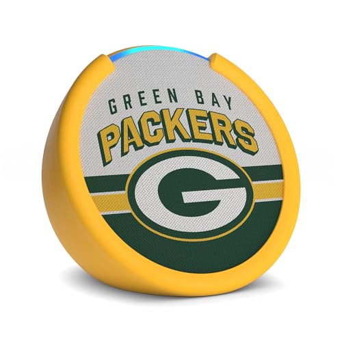 Amazon Echo Pop (newest model) | Officially Licensed NFL Limited-Edition | Green Bay Packers ('25-26 Season Design)