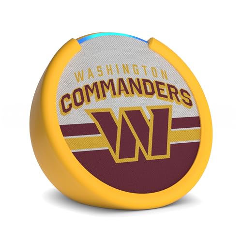 Amazon Echo Pop (newest model) | Officially Licensed NFL Limited-Edition | Washington Commanders ('25-26 Season Design)