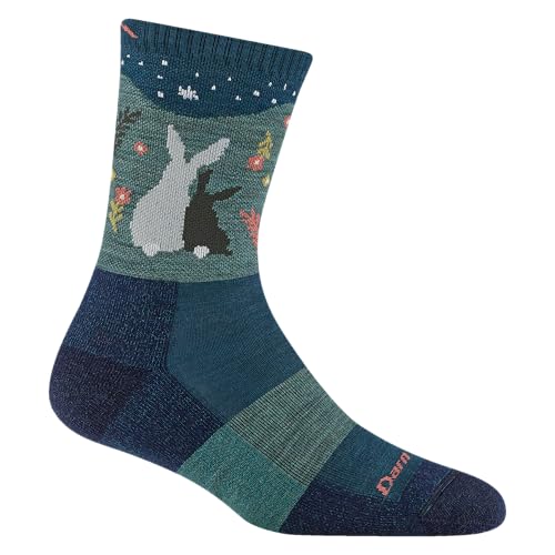 Darn Tough Hiking Socks for Women - Merino Wool Women's Socks, Breathable and Lightweight Crew Socks for Women, Moisture Wicking Socks for Summer Hiking, Comfort Hiking Gear for Women -Medium, ECLIPSE