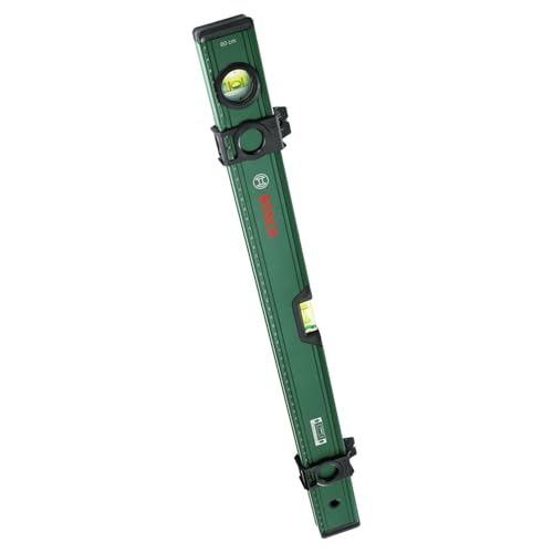 (-40%) Bosch Wasserwaage 60cm (mit 2 Markierungsschiebern; Horizontale und vertikale fluoreszierende Libellen; Metrische Skala; Aluminiumgehäuse; Softgrip-Stoßdämpfer; V-Nut)