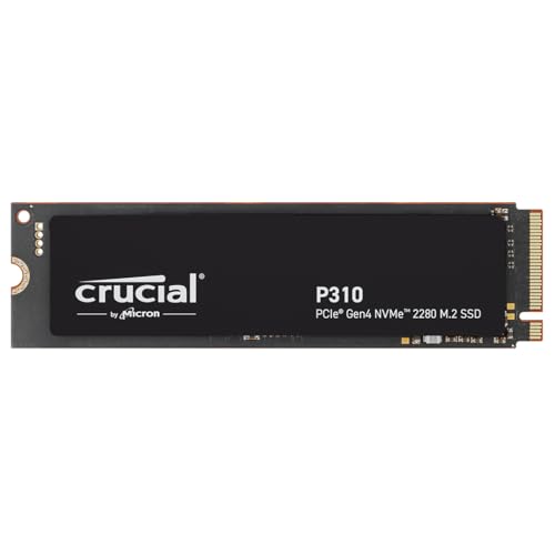Crucial P310 2TB SSD, PCIe Gen4 NVMe M.2 2280, Up to 7,100MB/s, for Laptop, Desktop (PC), &