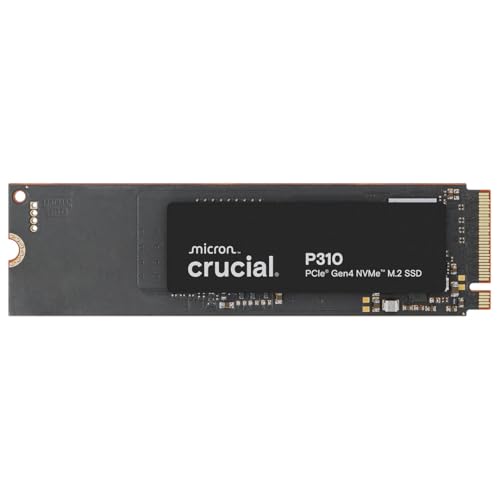 Crucial P310 SSD 2TB M.2 2280 PCIe Gen4 NVMe, bis 7.100 MB/s, für Laptop, Desktop PC & Handheld Spielekonsolen, Interne Festplatte - CT2000P310SSD801