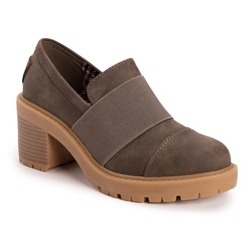MUK LUKS Women's Lucy Lettie Fashion Boot, Dark Brown, 6