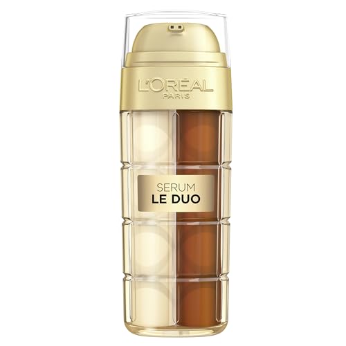 (-20%) L'Oréal Paris Age Perfect Serum Le Duo – Anti-Aging Pflege, mit Kollagen Peptid, Vitamin B3 und CG, glättend und gegen 10 Zeichen der Hautalterung, revitalisierendes 2 in 1 Gesichtsserum, 1 x 30 ml