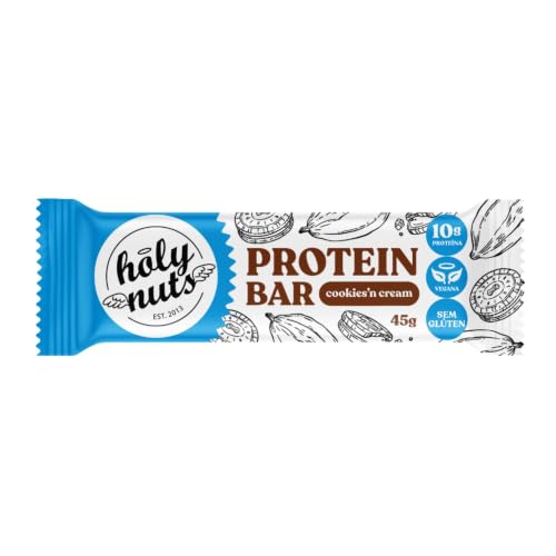 Barra de Proteína Vegana, Sabor Cookies e Cream, 45g