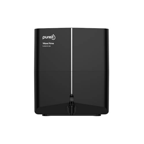 Pureit Wave Prime Water Purifier for Home (Black) with RO+MF Filtration | Water Purifier Filter For Home | Up to 45% Savings | Suitable for Borewell/T