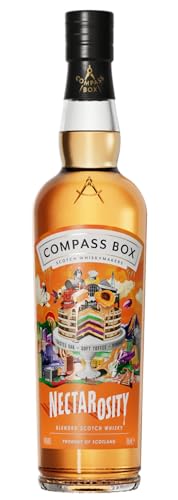 Compass Box Nectarosity | Blended Scotch Whisky | 46% ABV | 1 x 70cl Bottles | Non-Chill Filtered | Natural Colour | Honeyed Fruit & Soft Toffee | Matured in American Oak |Whiskymakers of Scotland