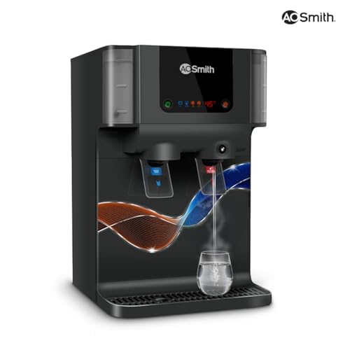 AO Smith Z9 Pro Black RO Water Purifier For Home | Ambient & Instant Hot | Copper + Alkaline Water Filter | 100% RO Purifier with Silver Sheild | 10L 