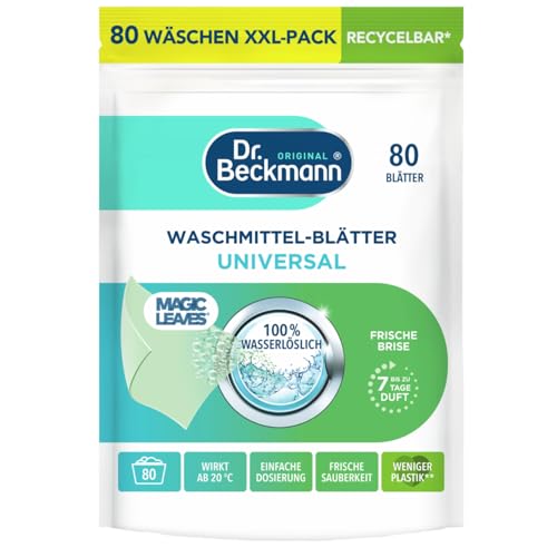 (-17%) Dr. Beckmann Waschmittel-Blätter Universal | Wasserlöslich | 80 Blätter