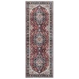 Gertmenian — Gertmenian Indoor Boho Rug - 2x6 Runner, Non Slip, Super Strong, Ideal for High Traffic Areas in Entryway, Bedroom, Kitchen - Soha, Red, 26144