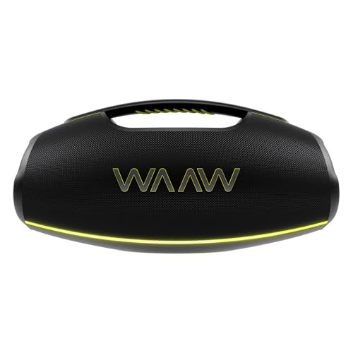 Caixa de Som WAAW by ALOK HYPERBOOM 1000 Bluetooth, 180W RMS | À Prova D'Água, Até 12h de Autonomia, Tecnologia TWS