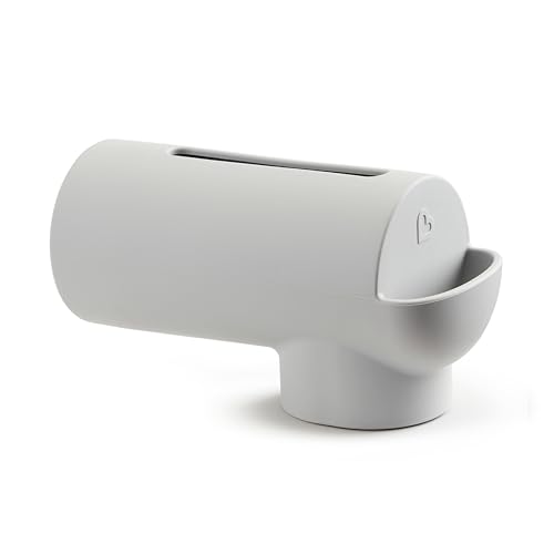 Munchkin® Soft Spot™ Bath Spout Cover for Baby, Bathtub Guard with Built-in Bubble Bath Dispenser, Silicone, Grey