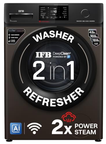IFB 8 Kg 5 Star, 9 Swirl Wash, Steam Refresh, Eco Inverter Motor, WiFi Enabled, DeepClean®Ai Powered Fully Automatic Front Load Washing Machine(SENATO