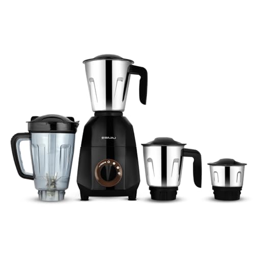 Save 59% - ₹3299 Bajaj Rex Dlx Ninja Mixer Grinder | 750W, DuraCut Blades, 4 Stainless Steel Jars