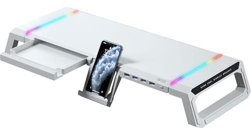 81% Off Acer Ergo Multifunction Monitor & Laptop Stand - ₹1699 (₹8999) - RGB Lighting & 4-Port USB Hub