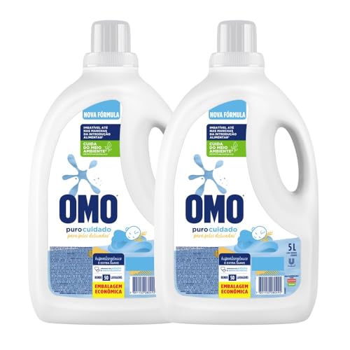 Sabão Líquido Omo Puro Cuidado 5L | 2 Unidades