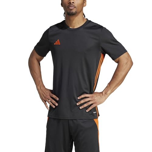 (-42%) adidas Herren Tabela 23 Jersey Shirt, Black/Team orange, L