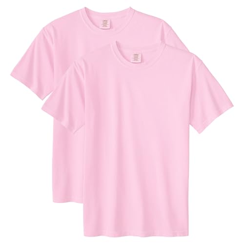 Comfort Colors Adult Heavyweight Short Sleeve Tee, Style G1717/G1745, Blossom (2-Pack), X-Large