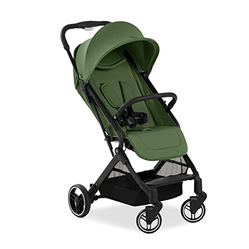 hauck Travel N Care Plus, Green - Lightweight Travel Pushchair with Raincover, Head Cushion Suspension, Compact & Foldable, UPF 50+, Fully Reclining from Birth up to 22 kg