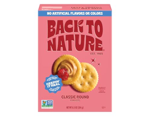 Back To Nature Classic Round Crackers Non Gmo Vegan Friendly Snack