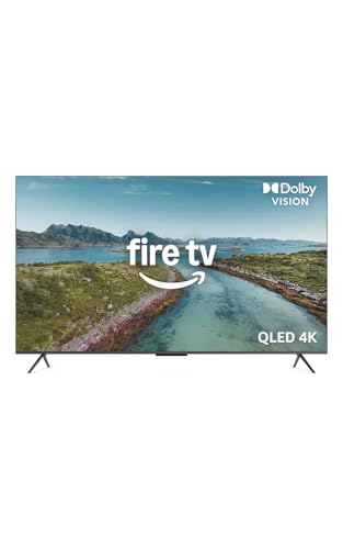 Amazon Fire TV 65" Omni QLED Series (newest model), 4K Ultra HD smart TV, HDR10+, Dolby Vision, Dolby Audio, quad-core processor, hands-free with Alexa